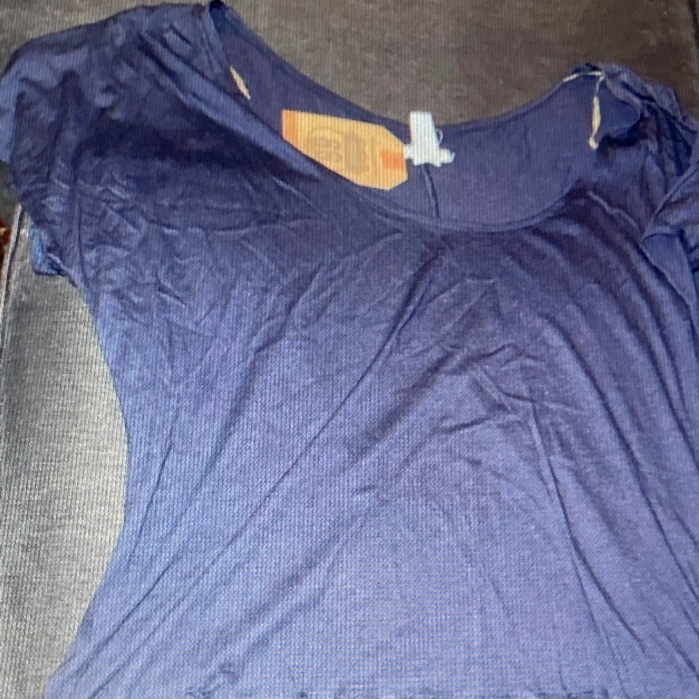 Route 66 Women's Short Sleeve Tee in Navy Blue
